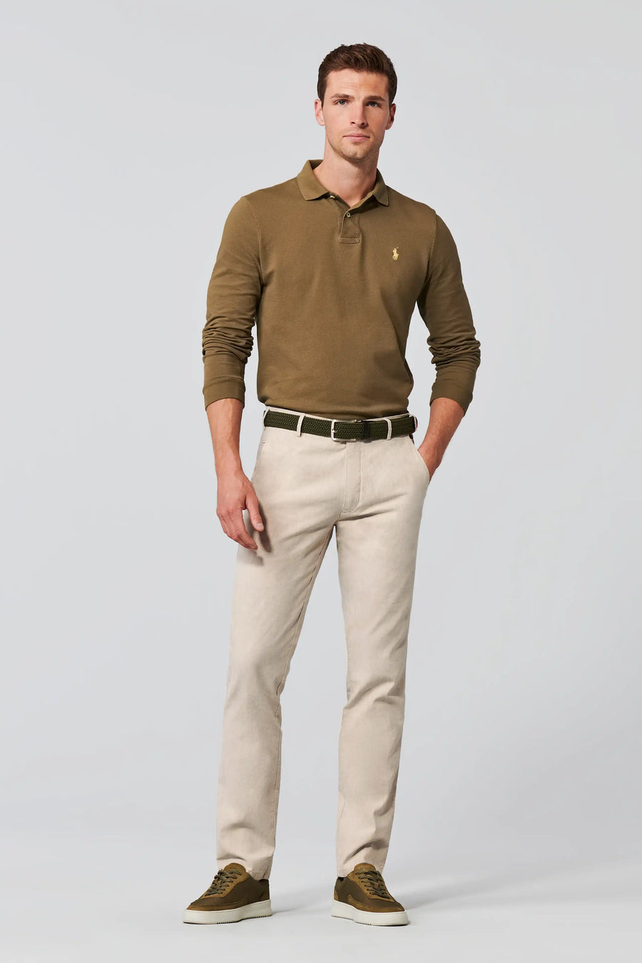 Roma 1-3020 COTTON/LINEN CHINOS