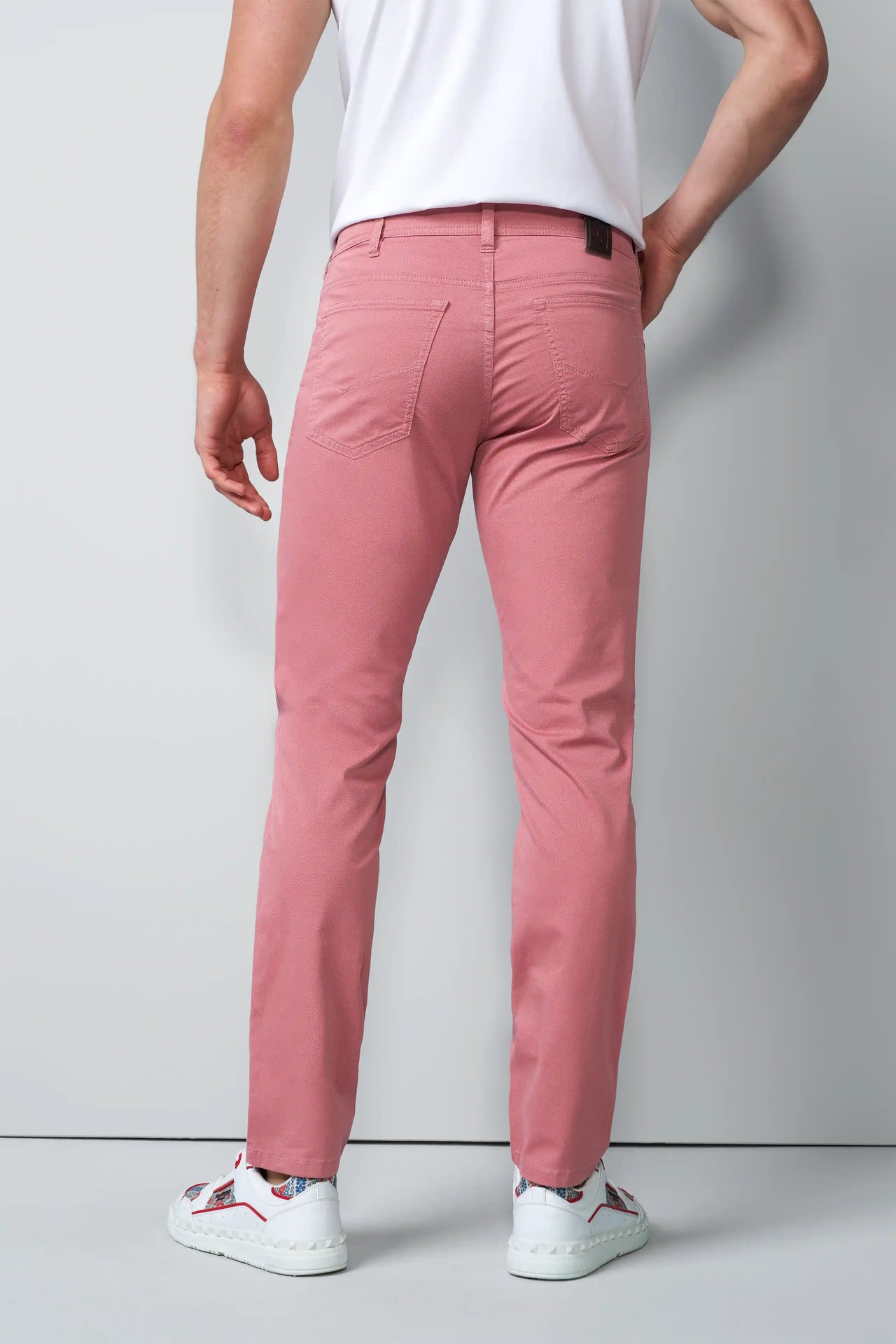 FIVE 1-6075 FIVE-POCKET TROUSERS WITH A MICRO PRINT
